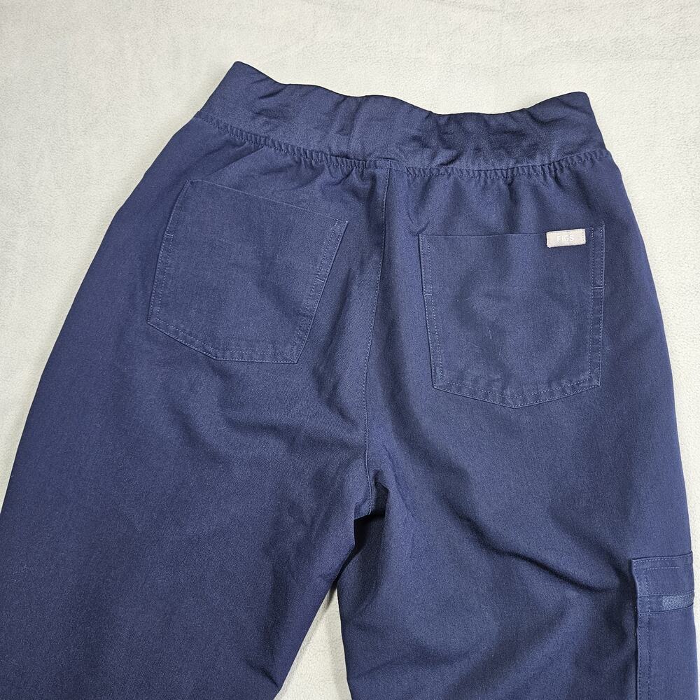 Figs Scrub Pants Women Small Tall Blue High Waist Zamora Jogger Pull On Pockets - Picture 7 of 14